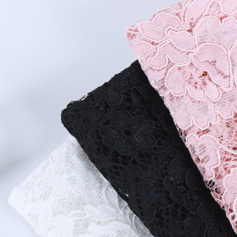 Cutwork Bridal Evening Nylon Lace Fabric for Women's Wear Wholesale Su 11
